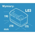 AKUMULATOR 12V 74AH 680A CENTRA PLUS CB740