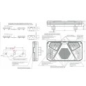 LAMPA ZESPOLONA TYLNA 12-24V LED WAŚ 939