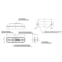 LAMPA OBRYSOWA BIAŁA 12-24V LED 283