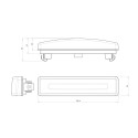 LAMPA OBRYSOWA BIAŁA 12-24V LED 1349/I