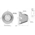 LAMPA OBRYSOWA CZERWONA 12/24V 16