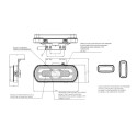 LAMPA OBRYSOWA POMARAŃCZOWA 12-24V LED WAŚ 1598