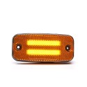 LAMPA OBRYSOWA POMARAŃCZOWA 12-24V LED WAŚ 1138