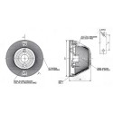 LAMPA OBRYSOWA POMARAŃCZOWA 12/24V WAŚ 14