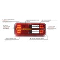 LAMPA ZESPOLONA TYLNA 12V LED WAŚ 1380 DD L/P