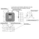 LAMPA OBRYSOWA BIAŁA PRZEDNIA LED 12-24V WAŚ 303Z
