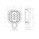 LAMPA ROBOCZA 12-24V LED ROZPROSZONE WAŚ 1464