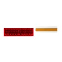 ODBLASK SAMOPRZYLEPNY CZERWONY WAŚ 71CZ