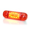 LAMPA OBRYSOWA CZERWONA 12-24V LED WAŚ 715