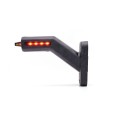 LAMPA OBRYSOWA LEWA 12-24V LED WAŚ 2219L DARK