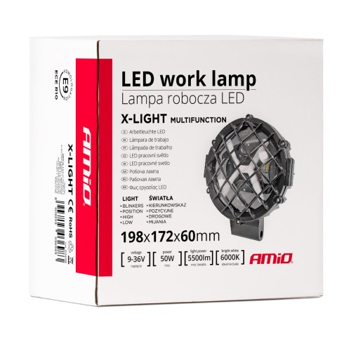 LAMPA ROBOCZA 12-24V LED X-LIGHT 5500LM AWL60 AMIO 03698