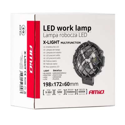 LAMPA ROBOCZA 12-24V LED X-LIGHT 5500LM AWL60 AMIO 03698