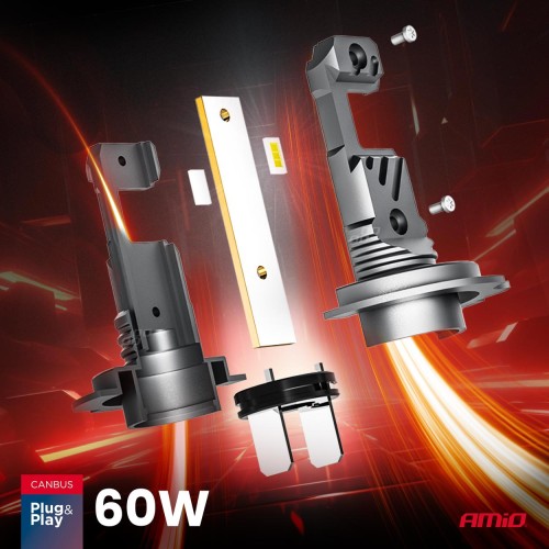 ŻARÓWKI H7 LED HYBRID CAMBUS 60W AMIO 04115