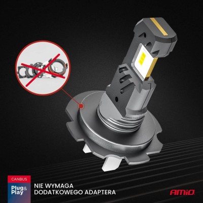 ŻARÓWKI H7 LED HYBRID CAMBUS 60W AMIO 04115