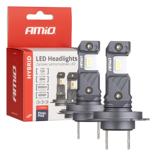 ŻARÓWKI H7 LED HYBRID CAMBUS 60W AMIO 04115