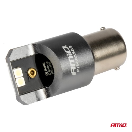 ŻARÓWKI 12/24V P21W BA15S LED CANBUS PRO 4x3030 SMD AMIO
