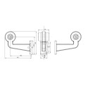 Lampa obrysowa lewa 12-24V LED WAŚ 2043 L/II