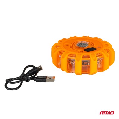 Lampa awaryjna LED akumulatorowa z latarką 12 LED 3 SMD AMIO 04673