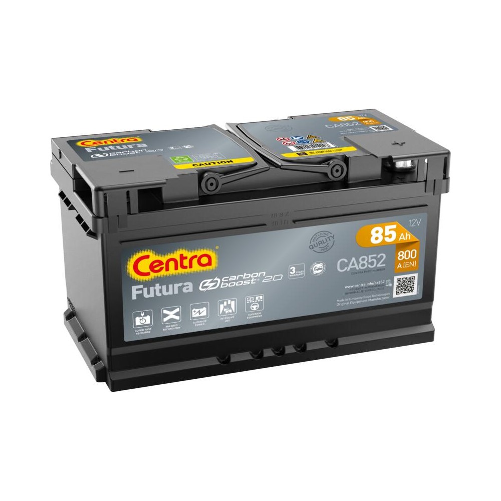 Akumulator 12V 85Ah 800A CENTRA FUTURA CA852