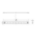 LAMPA TYLNA STOP CZERWONA 12V-24V LED WAŚ 1395KR
