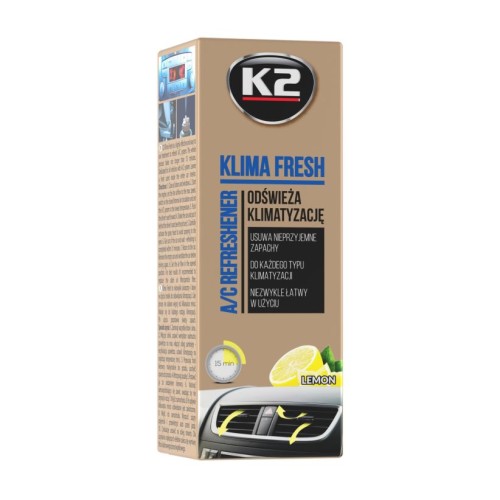 Spray do odświeżania klimatyzacji KLIMA FRESH LEMON 150ml K2 K222