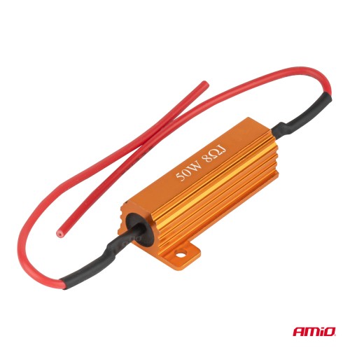 Rezystor obciążeniowy do oświetlenia LED 50W 8 Ohm CANBUS AMiO 04095