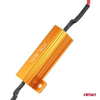 Rezystor obciążeniowy do oświetlenia LED 50W 8 Ohm CANBUS AMiO 04095
