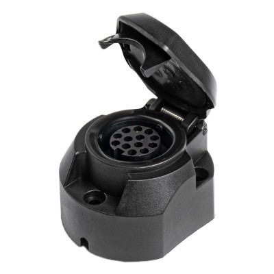 Gniazdo przyczepy samochodowej 13 PIN plastikowe AMiO 01325