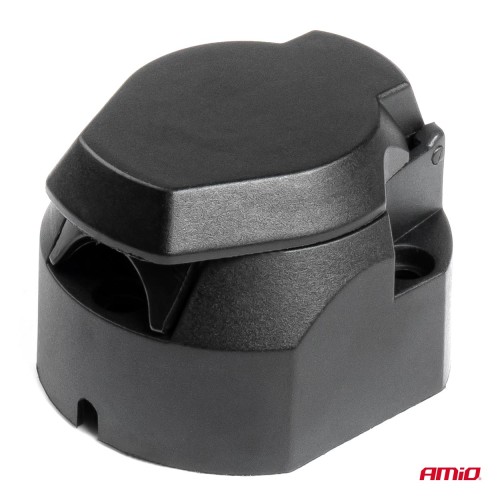 Gniazdo przyczepy samochodowej 13 PIN plastikowe AMiO 01325