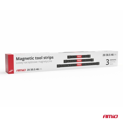 Listwy magnetyczne na narzędzia zestaw 3 szt. organizer AMiO 04263