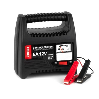 Prostownik mikroprocesorowy do akumulatora 12V 6A AMiO SBC-6A