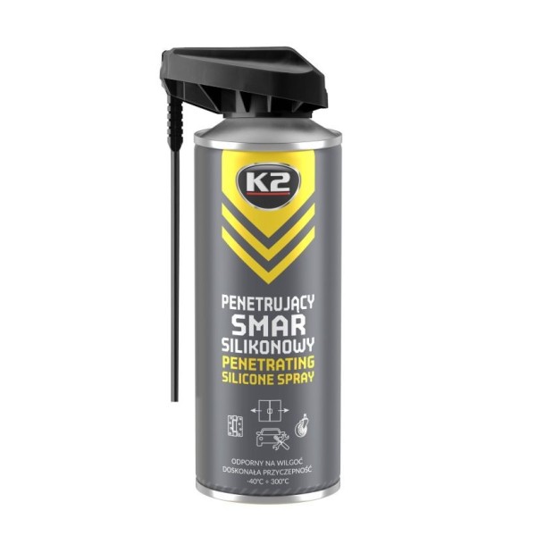 Syntetyczny smar silikonowy w sprayu 400ml K2 B430