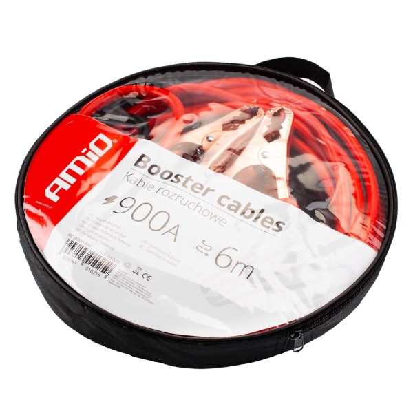 Kable rozruchowe do akumulatora 900A 6m AMiO 01025