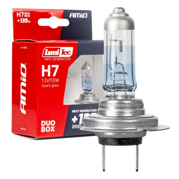 Żarówki halogenowe H7 12V 55W +135% Lumitec Next Gen komplet