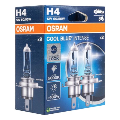 Żarówki halogenowe H4 12V 60/55W Osram Cool Blue Intense Next Gen komplet