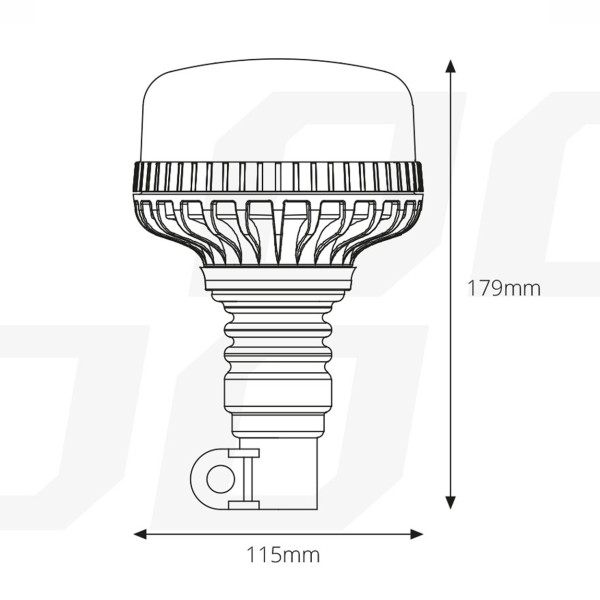 Lampa Ostrzegawcza LED Kogut Flex 12V 24V AMIO