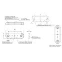 LAMPA OBRYSOWA BIAŁA 12-24V LED 710