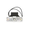 LAMPA OBRYSOWA BIAŁA 12-24V LED WAŚ 219Z