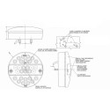 LAMPA COFANIA Z PRZECIWMGIELNYM 24V LED