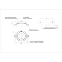 LAMPA OBRYSOWA BIAŁA 12-24V LED WAŚ 451