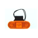 LAMPA OBRYSOWA POMARAŃCZOWA 12-24V LED WAŚ 229Z