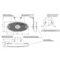 LAMPA OBRYSOWA POMARANCZOWA 12-24V LED WAŚ 305Z