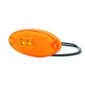 Lampa obrysowa boczna LED pomarańczowa 12V 24V WAŚ 308P W65