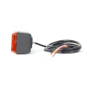 Lampa zespolona tylna LED WAŚ W072UD 487 12–24V IP66/68 – stop, pozycyjne, kierunkowskaz