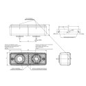 Lampa zespolona tylna LED WAŚ W072UD 487 12–24V IP66/68 – stop, pozycyjne, kierunkowskaz