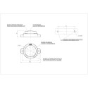 LAMPA OBRYSOWA BIAŁA 12-24V LED WAŚ 519