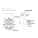 LAMPA ZESPOLONA TYLNA 12-24V LED WAŚ 288