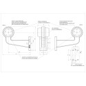 LAMPA OBRYSOWA 12-24V LED WAŚ 543BCL/II