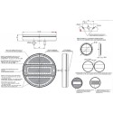 LAMPA ZESPOLONA TYLNA 12-24V LED WAŚ 734