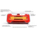 LAMPA ZESPOLONA TYLNA 12-24V LED WAŚ 1266L